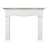 Ornamental Mouldings Cartier Mantel Kit White Painted Finish - 72 Inches Wide x 54 Inches High