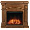 Muskoka Oberon Electric Fireplace Mantel, Burnished Walnut Finish, 23 Inch Fullview Firebox