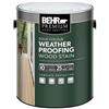 BEHR BEHR PREMIUM Solid Colour Weatherproofing Wood Stain, White No. 5011, 3.79 L