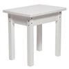 12" x 17" White Recycled Plastic Side Table