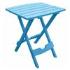 ADAMS 15" x 17" Pool Blue Resin Folding Side Table