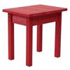 12" x 17" Red Recycled Plastic Side Table