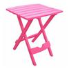 ADAMS 15" x 17" Pink Resin Folding Side Table
