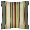 Tuscany Stripe Spa Toss Pillow for Patio Furniture, 16-in