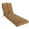 Terrace Chaise Lounge Cushion, Brown Leaf