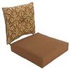 Terrace Deep Seat Patio Chair Cushion, Brown Leaf