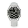 Phosphor Appear Women's Leather Digital Watch (MD004L) - White