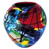 Fine Art Lighting Kaleidoscope Art Glass Vase (3878) - Blue/ Red