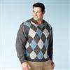 Casual Male Big & Tall® Oak Hill™ Button Mock-Neck Argyle Sweater