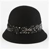 JESSICA®/MD Ladies Leopard Sash Cloche Hat