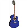 Sierra SA28CETBL - Sunrise Series Auditorium Acoustic Electric Guitar (Transparent Blue)