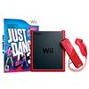 Nintendo Wii Mini Just Dance 3 Bundle - Red