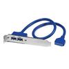 Startech 2-Port USB 3.0 A Slot Plate (USB3SPLATE) - Blue