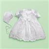 Zighi 3-Piece Lace-Trimmed Christening Set