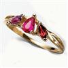 10K Yellow Gold Daughter's Pride Ring With Simulated Stones