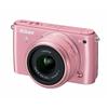 Nikon 1 S1 10.1MP Compact System Camera with 11-27.5mm VR Lens Kit - Pink