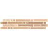 Eliane Geoglass Biscotto 3 In. X 12 In. Glass Wall Listello Tile