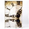 nexxt Bota Triple Canvas Screen, Partial View of Antique Clock. 48 Inch X71 Inch X 1 Inch