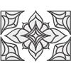 Brewster 10.5 Inches x 7.7 Inches Alden Clear Stain Glass Applique with 6 Feet of Caming Lines