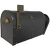 Architectural Mailboxes Pearl Gray Oasis Locking Post Mount Mailbox