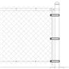 Peak Chain Link Fence 1-7/8 Inch Tension Band - Black