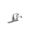 Kohler Coralais Single-Control Kitchen Sink Faucet With 8-1/2 Inch Spout, Color-Matched Sidespra...