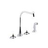 Kohler Triton Kitchen Sink Faucet With Multi-Swivel Swing Spout And Sidespray, Requires Handles