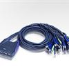 ATEN CS-64U 4-Port USB KVM Audio Switch w/cables MAC support