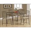 Monarch Transitional 5-Piece Dining Set (I 1029) - Bronze / Cappuccino