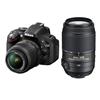 Nikon D5200 w/ AF-S 18-55mm & AF-S 55-300 VR Lens (Black) 
- 24.1 MP 
- ISO 100-25600 (HS mode)...