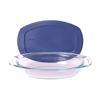 Pyrex® Easy Grab 1.3-Quart Oval - Blue Plastic Cover