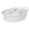 Corning Ware® 1.5-Quart Oval with Glass Cover - French White