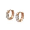 Tradition®/MD Rose Gold Plated Huggie Earrings
