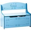 Personalized Blue Toy Box