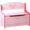 Personalized Pink Toy Box