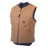Tough Duck Quilted Lined Vest Brown Large