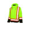 Work King Hi-Vis 5-In-1 System Jacket With Safety Stripes Yellow/Green X Large