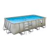 Polygroup Pro Series 12 Feet x 24 Feet Rectangular 52 Inches Deep Metal Frame Swimming Pool Package