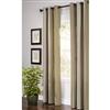 Martha Stewart Living Capital Stripe Insulated Curtain, Gray Squirrel - 40 Inches X 95 Inches