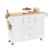 Create a Cart Large White Create A Cart With Wood Top