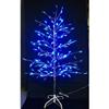 CARILLON 5' Outdoor 196 Blue and White Lights LED Silver Twig Tree
