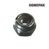 HOME PAK 5 Pack 3/8"-16 Zinc Plated Nylon Insert Lock Nuts