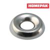 HOME PAK 25 Pack #8 Nickel-Plated Steel Finish Washers