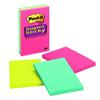 Post-it® Super Sticky Notes, 660-3SSCY-C, 4" x 6", Lined, canary yellow, 9 sheets/pad, 3 pads/pack