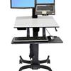 WorkFit-C, LCD & Laptop Sit-Stand Workstation