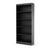 South Shore Smart Basics 5-Shelf Bookcase, Pure Black, Model # 7270768
