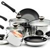 Paula Deen 10-Piece Stainless Steel Set with Nonstick Skillets