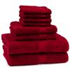 Mainstays 8-piece towel set - centennial ruby