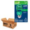 13Watt Green CFL, 60W Equivalent, 3 Pack