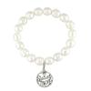 Miadora 8-9 mm Freshwater Natural Shape Pearl Bracelet with "Super Mom" Charm, 7 inches